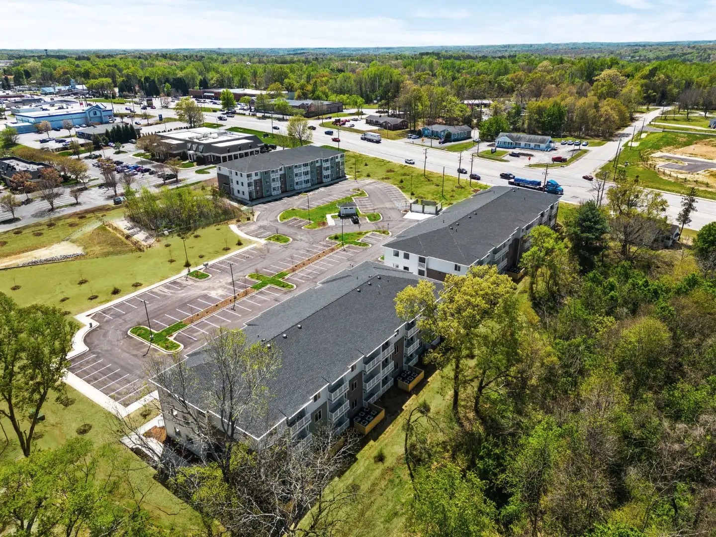 exterior view at The Alston Apartments located in Greenville, SC